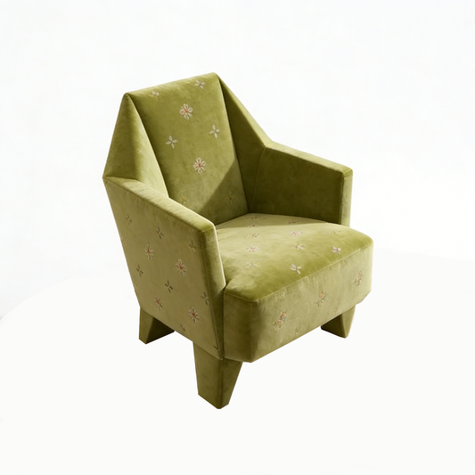 Daisy Embroidered Accent Chair