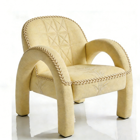 Linen Braid Accent Chair