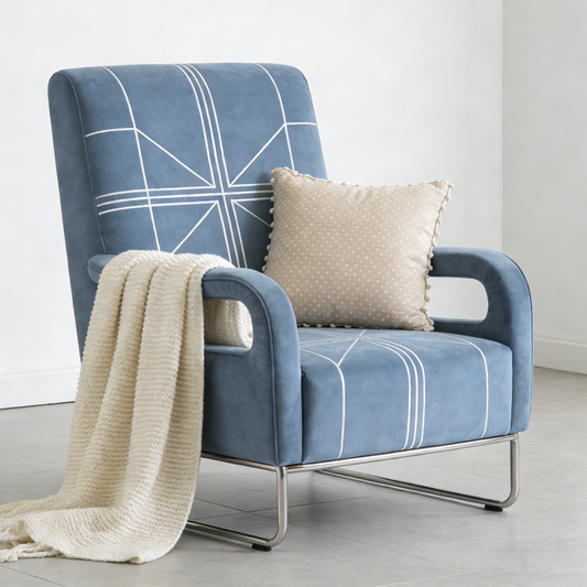 Geometric Accent Chair