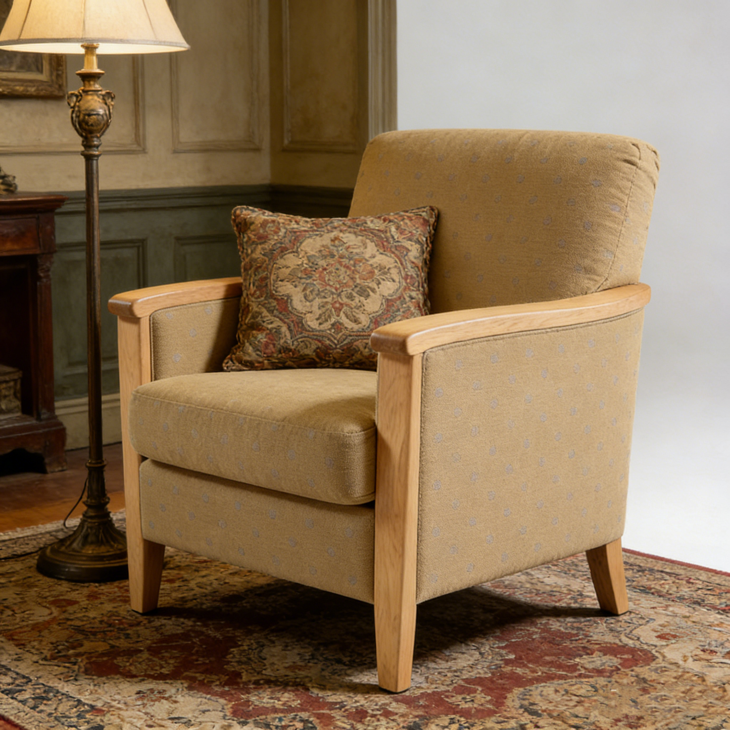 Oak Accent Chair