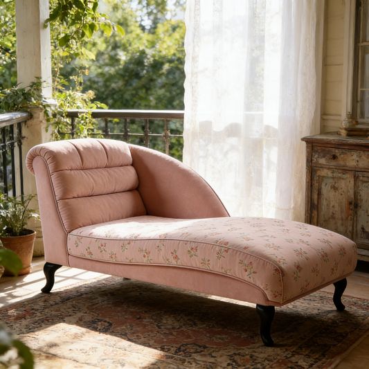 Blush Blossom Chaise