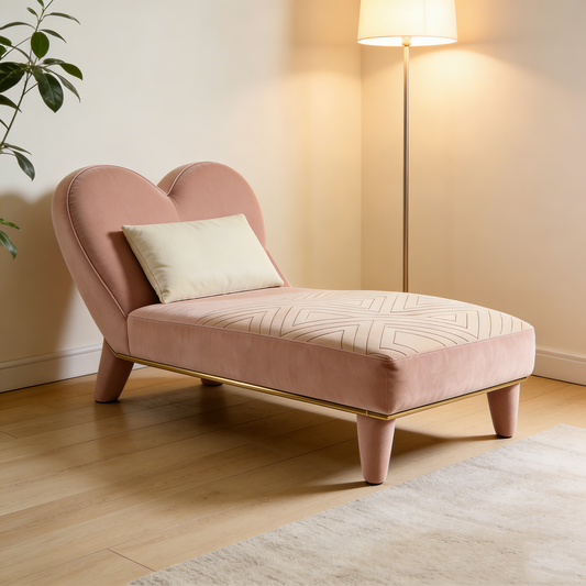 Blush Heart Chaise