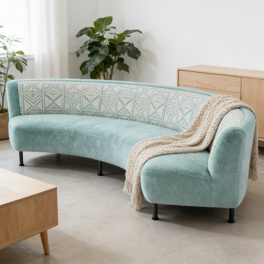 Aqua Curve Modular Sofa