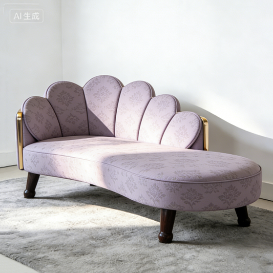 Lavender Shell Chaise
