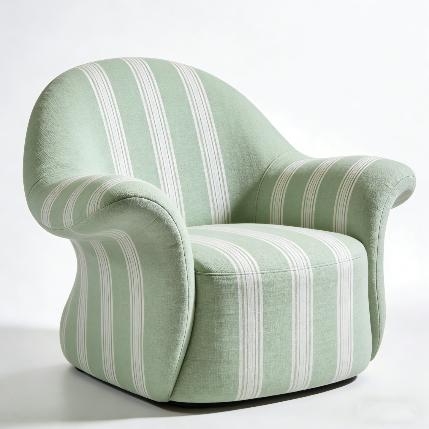 Seashell Stripe Accent Chair