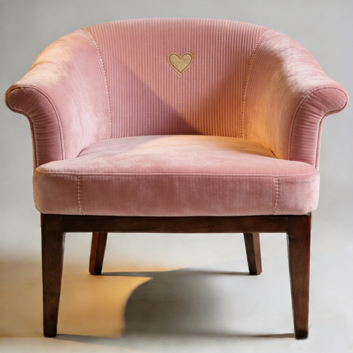 Blush Heart Accent Chair