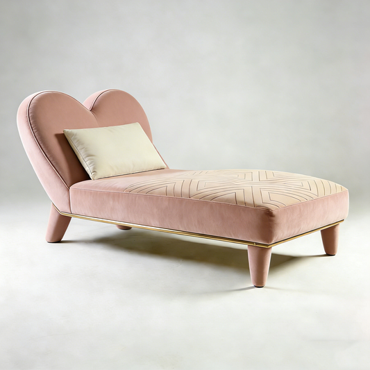 Blush Heart Chaise
