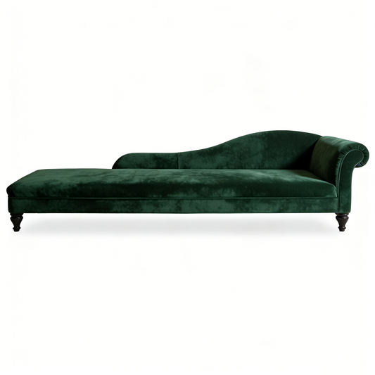 Emerald Velvet Chaise